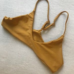 Mustard bikini top size M fits more like XS